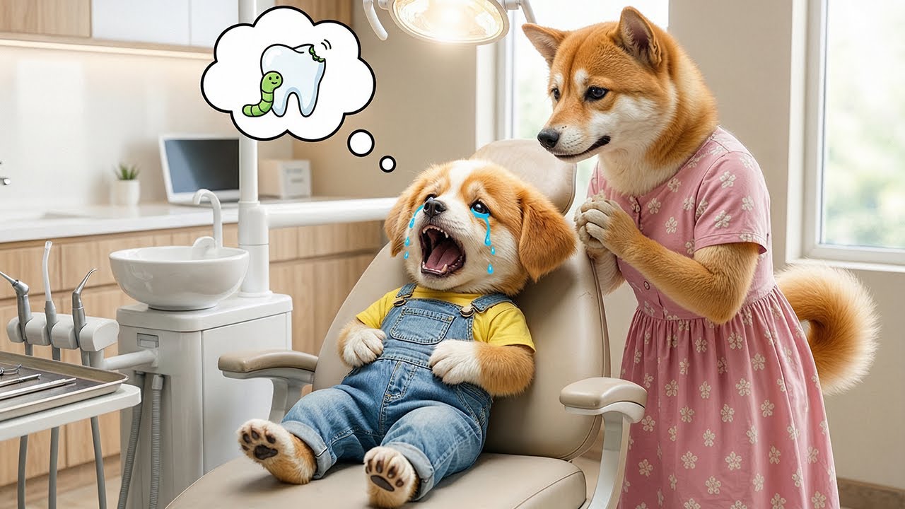 Baby Puppy’s Toothache Lesson 😢🦷 Too Much Junk Food Turns into a Bad Healthy Habit ❤️🐶