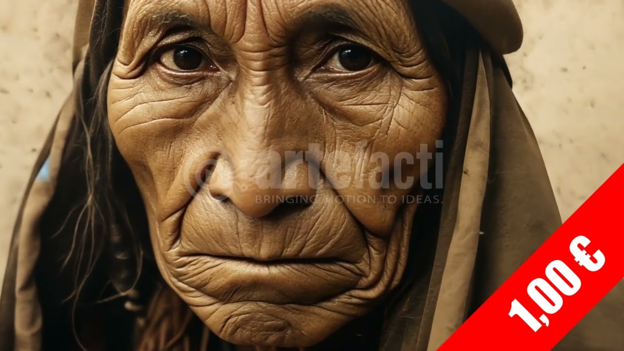 Elder Wisdom Portrait — Native American HD Stock Video