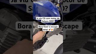 Ja viu CG com motor de Sahara 300cc? Aproveita e me segue para acompanhar esse projeto! #motos #cg