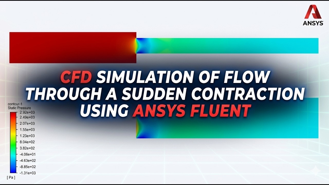 CFD simulation of flow through a sudden contraction using ANSYS Fluent ...