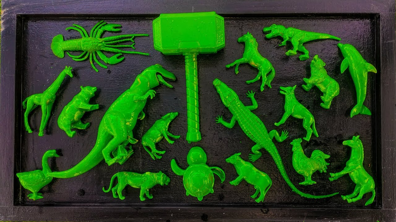 MEMBERSIHKAN MAINAN HEWAN YANG BERLUMPUR 😱‼️ T.REX,Buaya,Serigala,Kuda,Hiu,Jerapah,Beruang DLL