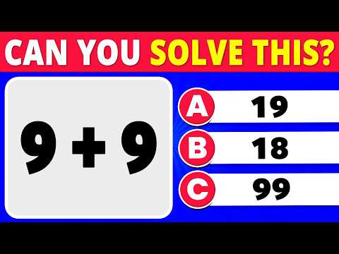 Can You Pass This Maths Quiz? | Ultimate Math Quiz Challenge! ➗🤓✖️