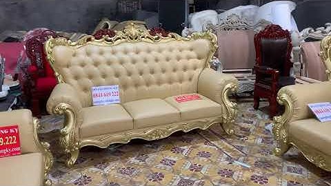 Sofa tân cổ điển khung nhập khẩu - CỰC CHẤT - SIÊU ĐẸP | Đồ Gỗ Đồng Kỵ
