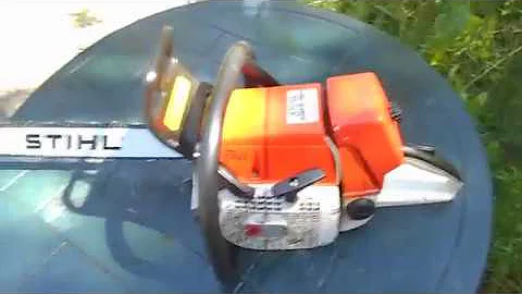 Stihl 064AV Chainsaw Test Run