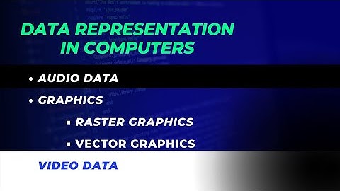 Graphics | Raster Graphics | |  Vector Graphics |   | Audio |  | Video | Data Representation