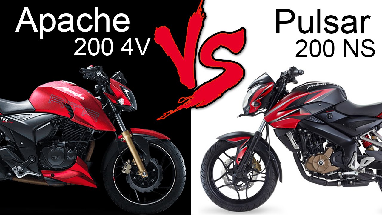 TVS Apache RTR 200 4V (EFI Model) Vs Bajaj Pulsar 200 NS