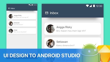 Inbox Sketch App UI Design to Android Studio Tutorial