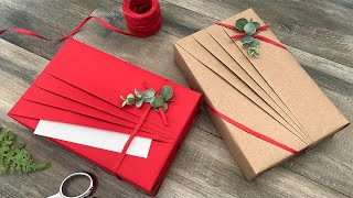 Fan Pleats Gift Wrapping | Gift Packaging Ideas | Paper Crafts
