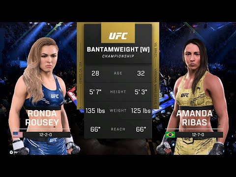 روندا راوزي ضد أماندا ريباس ليلة قتال  5