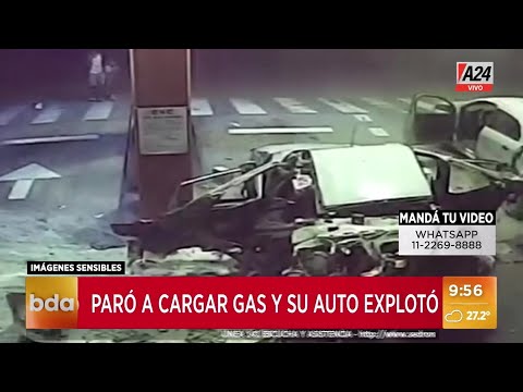 🚨 DE PELÍCULA: lluvia blanca luego de que explotara un auto que cargaba gas en Salta