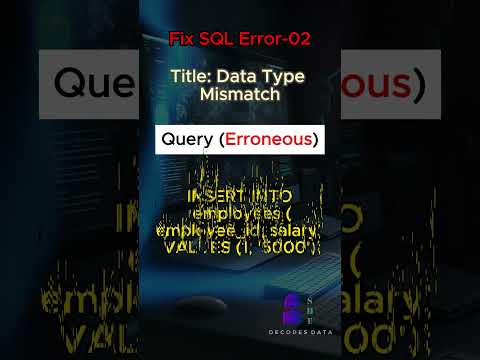 Fix SQL Error