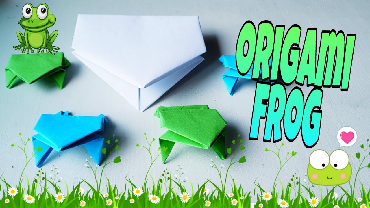 How to fold easy and hard Origami Frog - YouTube