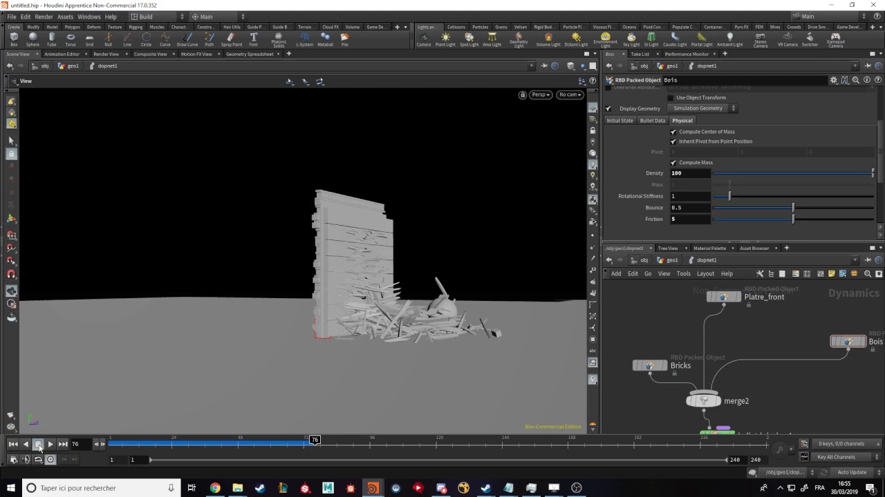 Houdini - Wall Destruction - YouTube