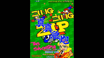 Zing Zing Zip the Shooting 1992 Tecmo/Allumer Mame Retro Arcade Games