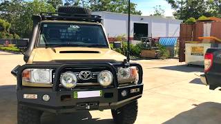 3.5 Inch Performance Exhaust On 79 Series Lc With Jmacx Suspension