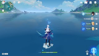 Neuvillette can actually walk on water like Kokomi screenshot 1