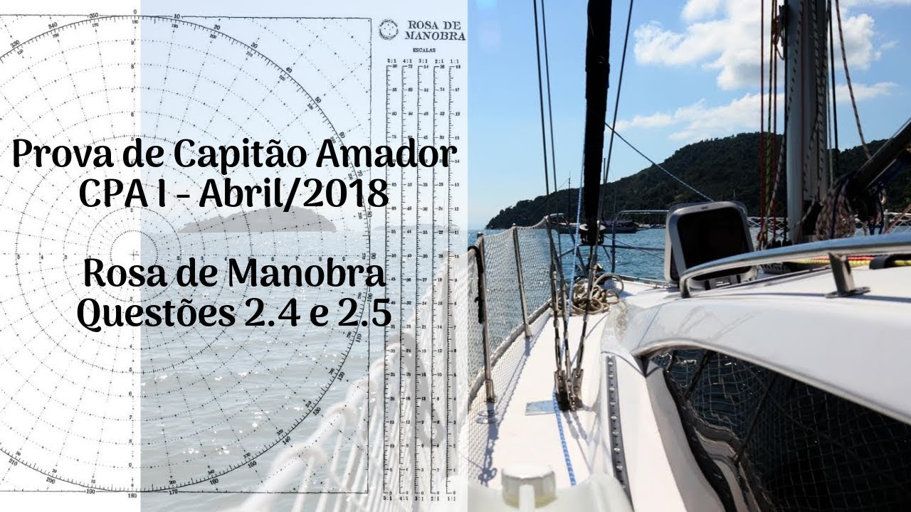 ⁣Passo a passo Rosa de Manobra - Prova CPA I 2018 - Questões 2.4 e 2.5