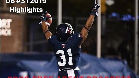 Jordan Gillespie DB #31| 2020 CFL Free Agent Prosp...