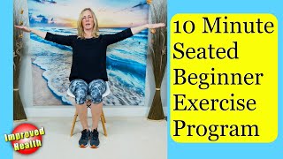 10 Minute Beginner Chair Exercises for Seniors (no equipment needed) screenshot 3