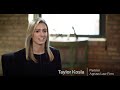 My name is Taylor Kosla and I am a partner at Agruss Law Firm. I started in August, 2017, after three years of practicing, I was named partner in February,...