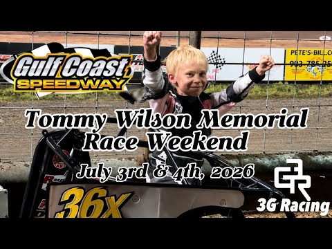 Mighty Kart Racing @ Gulf Coast Speedway. July 3-4 2026 Tommy Wilson Memorial Weekend