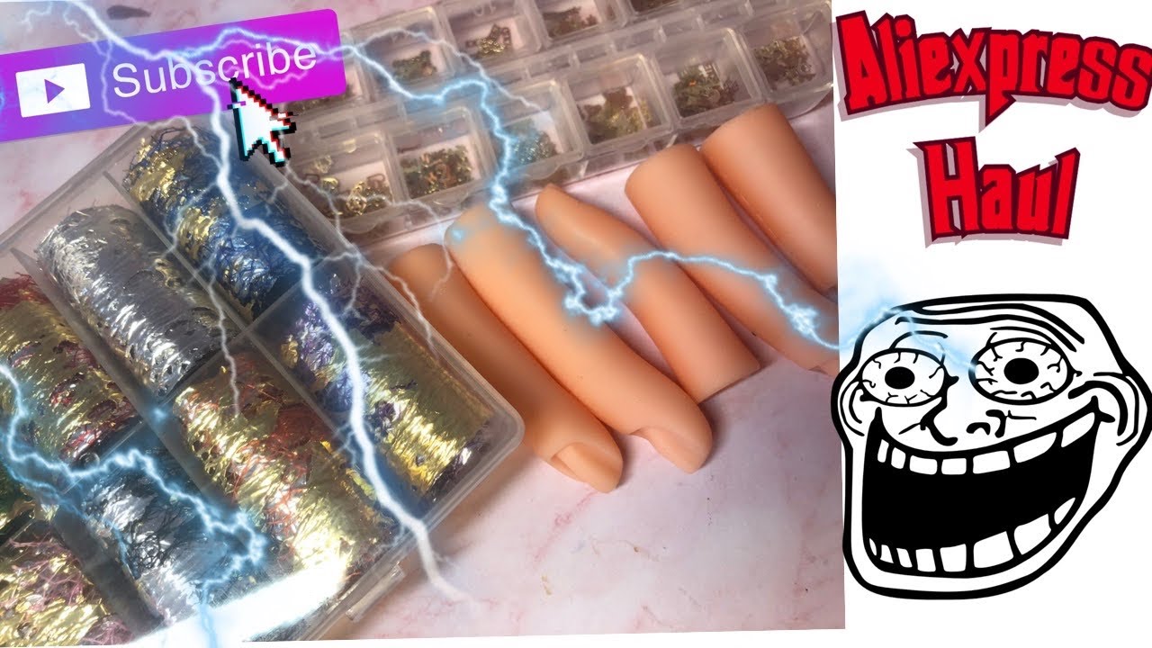 AliExpress XXL coffin Press on nails Haul | Does this work | Nail turtorial