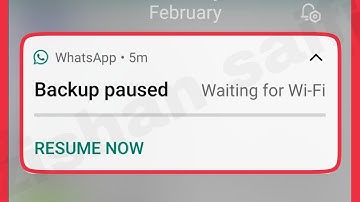 Whatsapp Fix Backup paused Waiting for WiFi Problem Solve