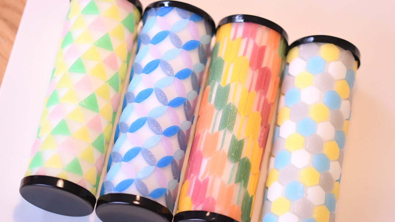 万華鏡キャンドル作り。diy  craft kaleidoscope candle