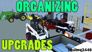 Farming Simulator 17  Organizing & Upgrading Lawn Care Shop  New Mower