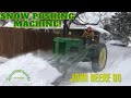 John Deere 60 snow day fun