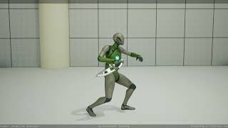 Combat animation showcase - Engine render