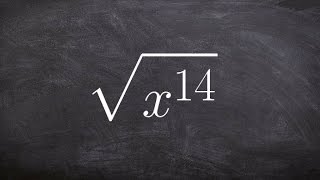 Learn how to use prime factorization to simplify square root of a variable with 14th power