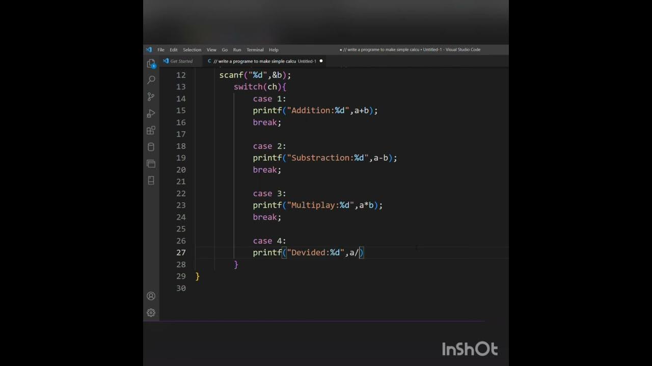 How to make calculator using c language | Calculator using Switch Case ...