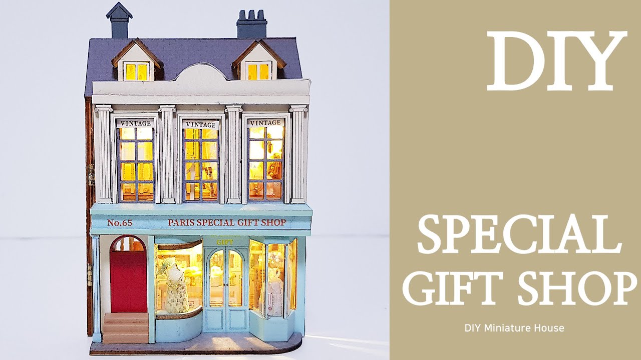 DIY Miniature dollhouse KitㅣSPECIAL GIFT SHOPㅣ부티크샵ㅣ미니어처하우스ㅣ박소소(soso miniature)