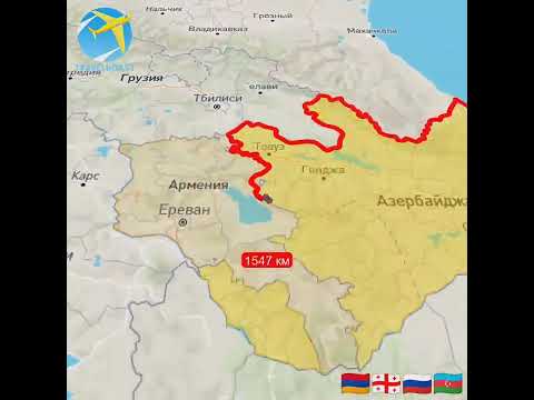 Азербайджан на карте 🇦🇿