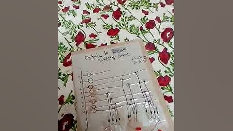 Making Octal to Binary Encoder without breadboard!