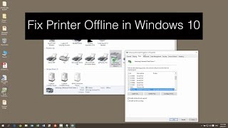 How to fix Printer Offline in 10 or in Window 8 - YouTube