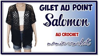 gilet filet crochet