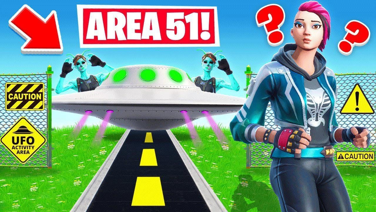 Area 51 Hide And Seek For Loot New Game Mode In Fortnite Youtube