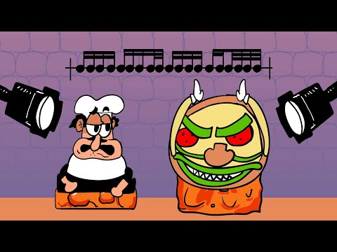 Rhythm Hell, but its Peppino from Pizza Tower