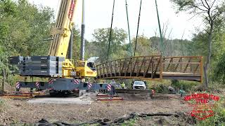 Erecting the Portage Pedestrian Bridge