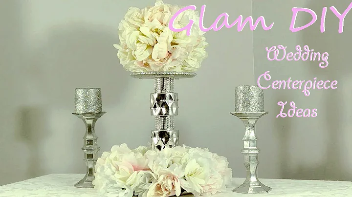 Dollar Tree DIY Glam Wedding Centerpiece Bling Decor Ideas