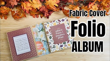Fall Fabric Cover Folio Album