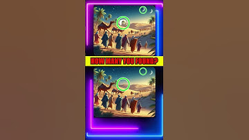 Find The 5 Differences #188 People in Desert