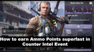 How to get Ammo Points Faster In Counter Intel Event CODM | Counter Intel Event guide CODM