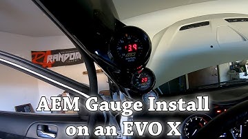 Gauge Install on an Evo X