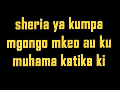 SHERIA YA KUMPA MGONGO MKEO AU KUMUHAMA KATIKA KITANDA NDIO HII HAPA SHK YUSUFU MAGWAGU