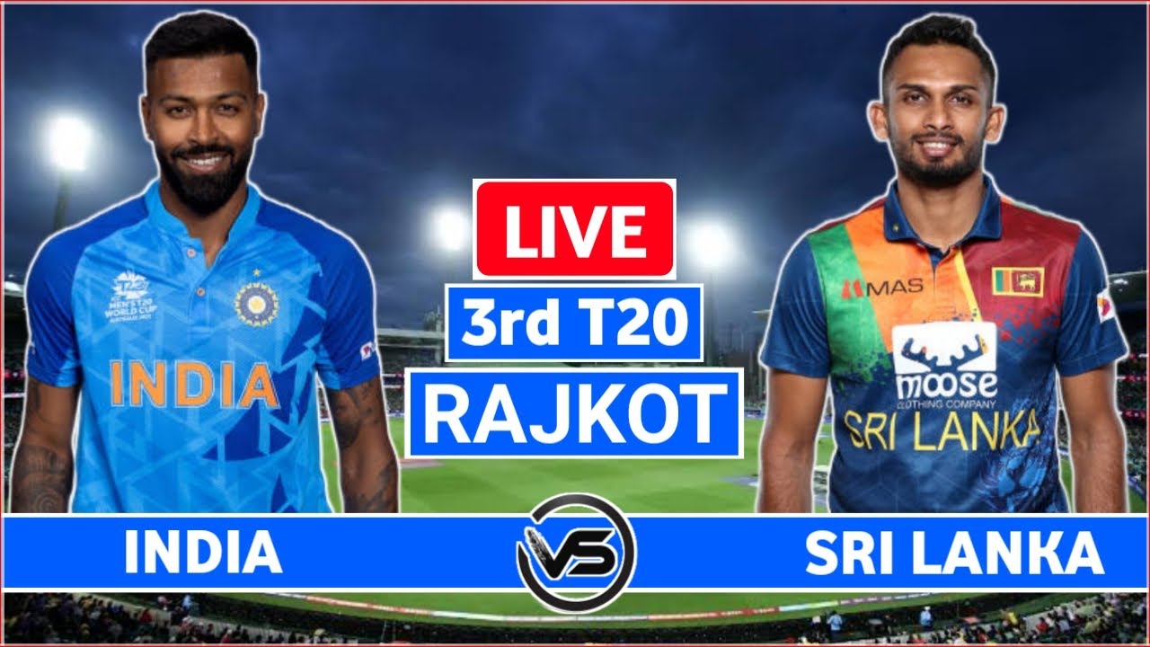 India vs Sri Lanka 3rd T20 Live IND vs SL 3rd T20 Live Scores and Commentary