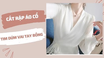 How to cut a pattern of a heart-shaped shirt, tie a bow at the waist .JULY TEACH SEWING