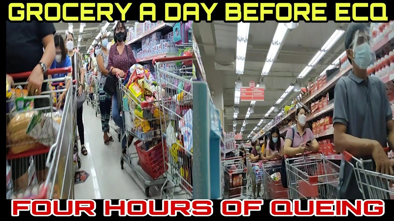 GROCERY A DAY BEFORE NCR BACK TO ENHANCED COMMUNITY QUARANTINE | PANIC BUYING